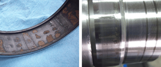 Bearing-race-corroded-pitted
