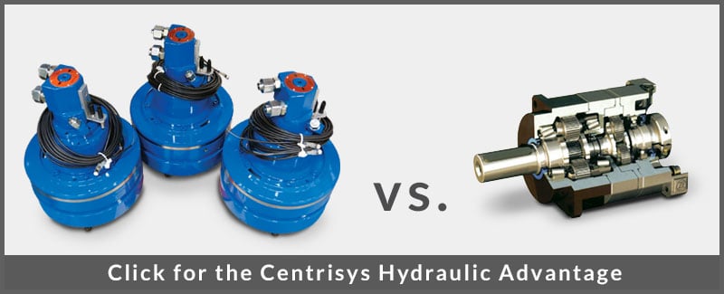 Hydraulic back drive vs gearbox