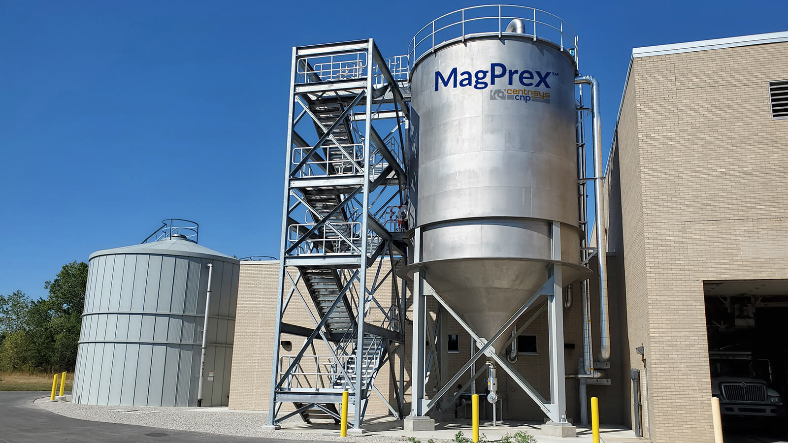 Photo of the MagPrex™ installation at the Fox River Water Reclamation District in Elgin, Illinois.
