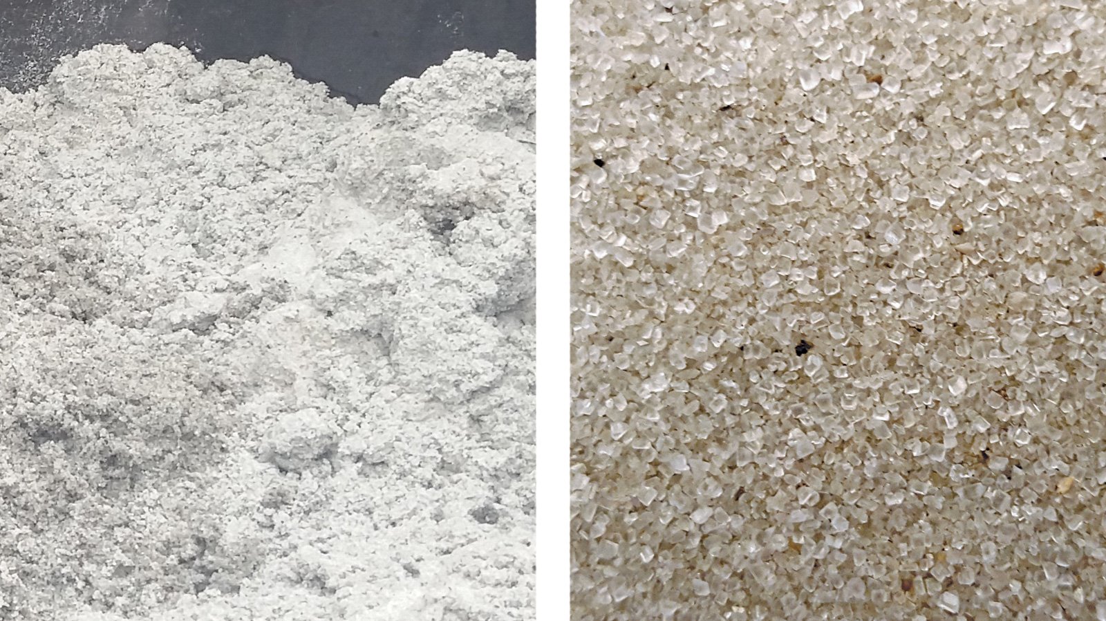 Photos of struvite, a mineral consisting of magnesium, ammonium and phosphorus.